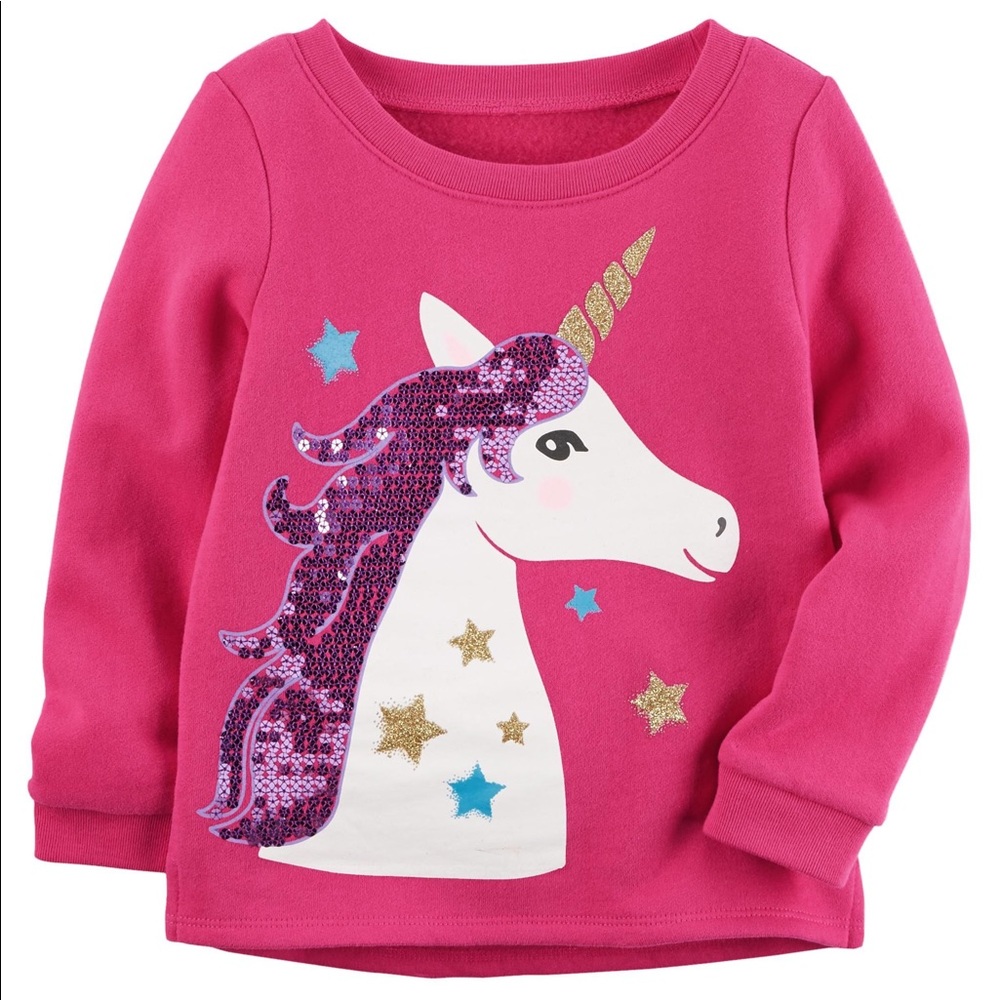 Unicorn baby girl sweatshirt. NWT. 3 Months